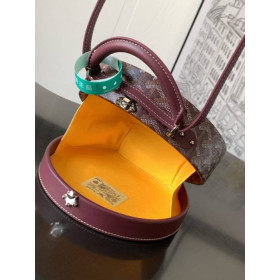 Goyard The Alto Hatbox Trunk Burgundy Bag