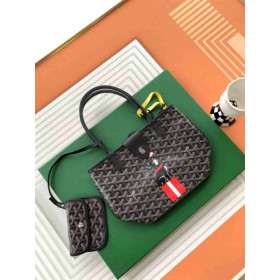Goyard Anjou Mini Black French Bulldog Bag