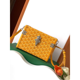Goyard Cassette Trunk Yellow Bag