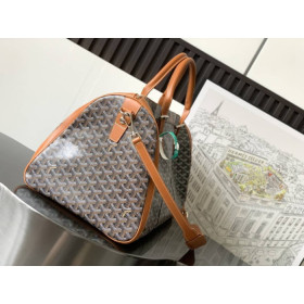 Goyard Croisiere 50 Duffle Black & Tan Bag