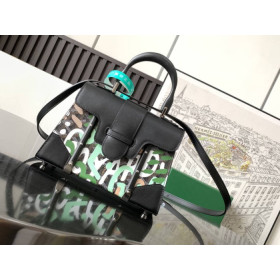 Goyard Saigon Structure Lettres Camouflage Green Motif Palladium Hardware Bag