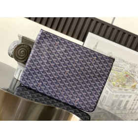 Goyard Senat GM Pouch Navy Blue Bag