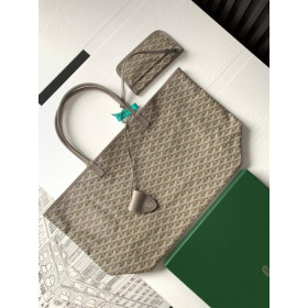 Goyard Saint Louis Goyardine Claire Voie GM Khaki Bag