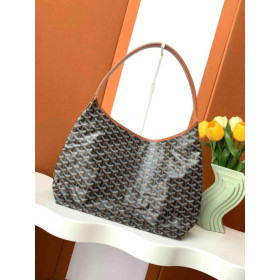 Goyard Boheme Hobo Big Heart Black & Tan Bag