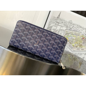 Goyard Matignon GM Wallet Navy Blue