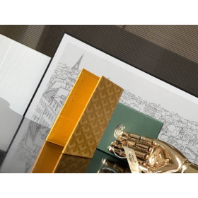 Goyard Grenelle Passport Cover Yellow Bag
