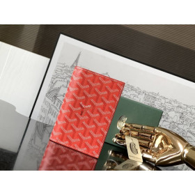 Goyard Grenelle Passport Cover Red Bag