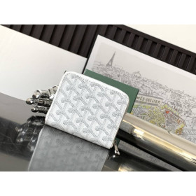 Goyard Matignon Mini Wallet White