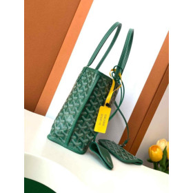 Goyard Anjou Mini Big Heart Green Bag