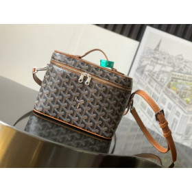 Goyard Muse Vanity Case Black & Tan Bag