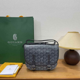 Goyard Belvedere Messenger Goyardine PM Grey Bag