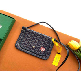 Goyard Plumet Pocket Wallet Heart Navy Blue