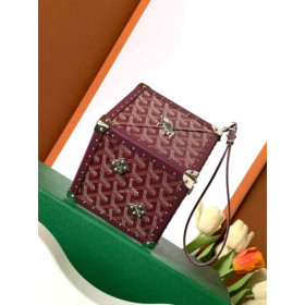 Goyard De Trunk Burgundy Bag