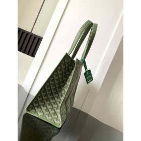 Goyard Villette Jacquard Tote PM Green Bag
