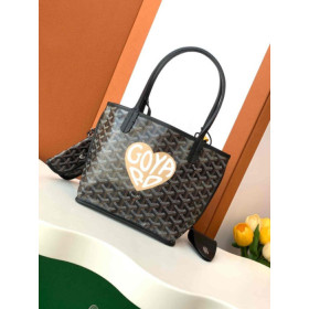 Goyard Anjou Mini Big Heart Black Bag