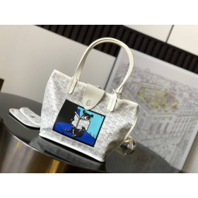 Goyard Anjou Mini French Bulldog White Bag