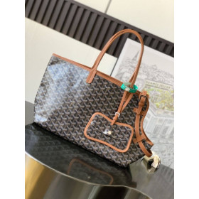 Goyard Chien Gris Black & Tan Bag