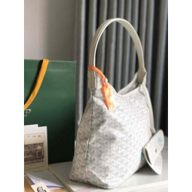 Goyard Boheme Hobo Heart White Bag