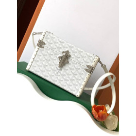 Goyard Cassette Trunk White Bag