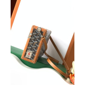 Goyard Cassette Trunk Black & Tan Bag