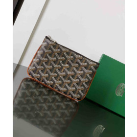 Goyard Senat Mini Pouch Black & Tan Bag