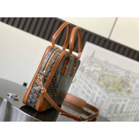 Goyard Ambassade PM Document Case Black & Tan