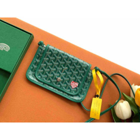 Goyard Plumet Pocket Wallet Heart Green