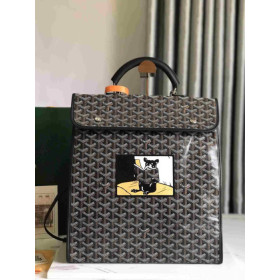 Goyard Saint Leger Backpack Limited Edition French Bulldog Black