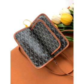Goyard Plumet Pocket Wallet Heart Black & Tan