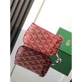 Goyard Senat Nano Key Pouch Red Bag