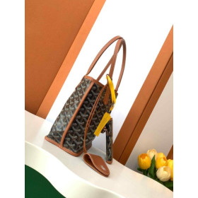 Goyard Anjou Mini Big Heart Black & Tan Bag