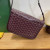 Goyard Belvedere Messenger Goyardine MM Burgundy Bag