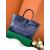 Goyard Saigon Tote Navy Blue Bag