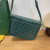 Goyard Belvedere Messenger Goyardine MM Green Bag