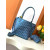 Goyard Anjou Mini Goyardine Limited Edition Pearlescent Blue Bag