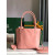 Goyard Anjou Mini Limited Edition Three-Color Y-Shaped Letters Painted Pink Bag