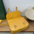 Goyard Belvedere Messenger Goyardine MM Yellow Bag
