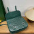 Goyard Belvedere Messenger Goyardine MM Green Bag
