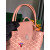 Goyard Anjou Mini Limited Edition Three-Color Y-Shaped Letters Painted Pink Bag